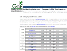 Tablet Screenshot of golfbettingtipster.com